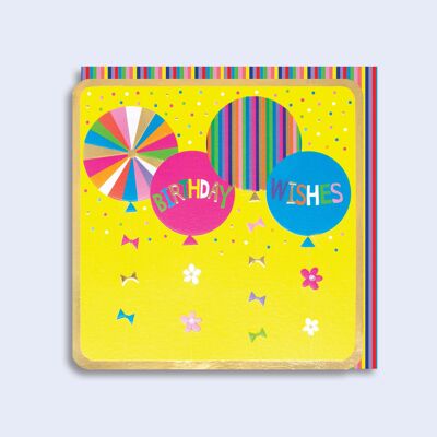 Leuchtende Neon-Karten-Geburtstags-Luftballons
