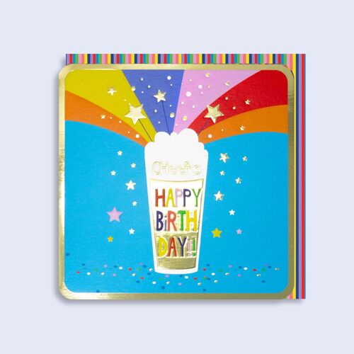 Luminous  Neon Card Birthday Pint