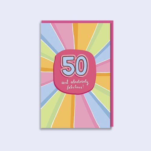 Pop - 50th Birthday Card