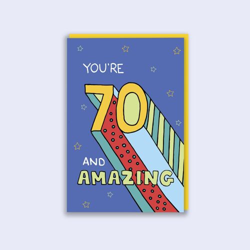 Pop  70th Birthday Card