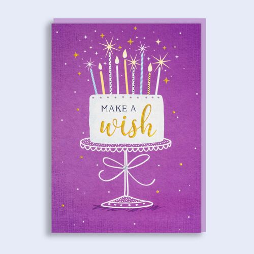 Just to Say Make a Wish Birthday Card