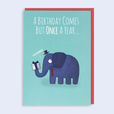 Solo para decir elefante de cumpleaños