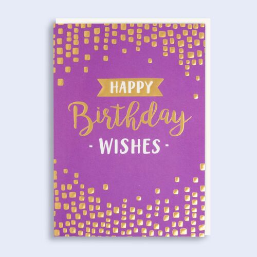 Just to Say Purple Birthday Wishes