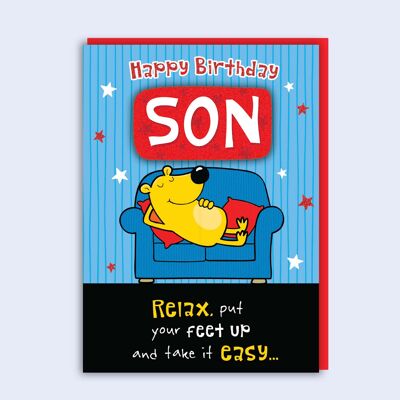 Just to Say  Son Birthday Card