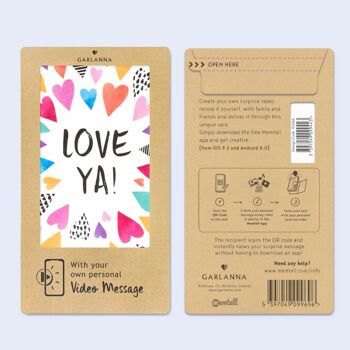 Carte de voeux vidéo Love Ya 2