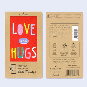 Carte de voeux vidéo Love & Hugs 2