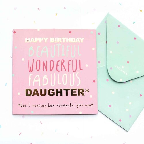 Little Moments  Daughter Birthday Card
