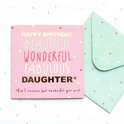 Little Moments  Daughter Birthday Card