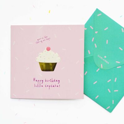 Little Moments Cupcake Geburtstagskarte