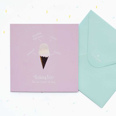 Little Moments Ice-Cream Birthday Card