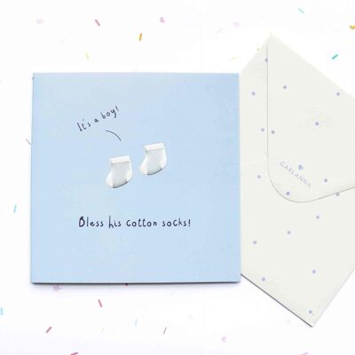 Little Moments  Baby Boy Card