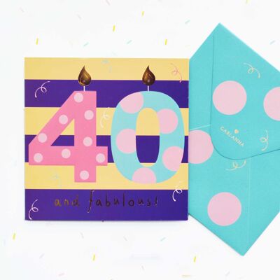 Kleine Momente 40. Geburtstagskarte