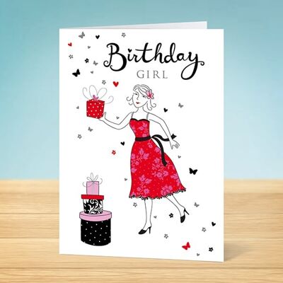 The Write Thoughts - Carte d'anniversaire Anniversaire Fille