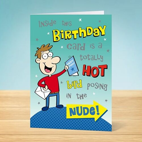The Write Thoughts  Birthday Card  Hot Bird