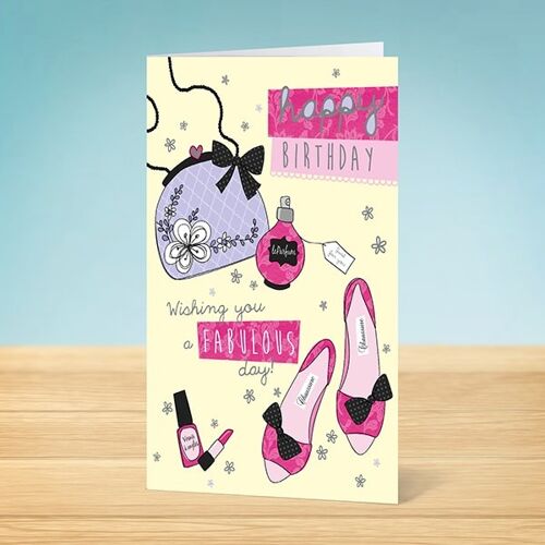 The Write Thoughts  Birthday Card - Fabulous Birthday