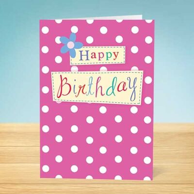 The Write Thoughts  Birthday Card   Girls Birthday Card
