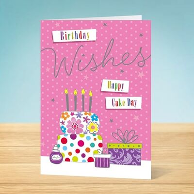 La tarjeta de cumpleaños Write Thoughts Happy Cake Day