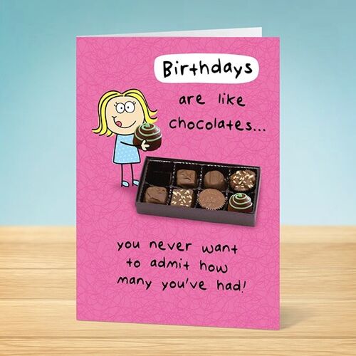 The Write Thoughts  Birthday Card  Birthday Chocolates