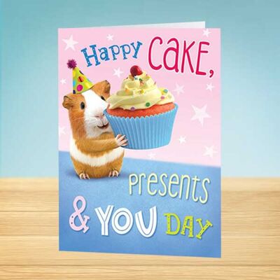 La tarjeta de cumpleaños Write Thoughts Cake & Presents