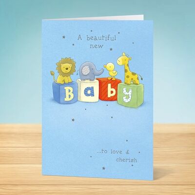 Die Schreibgedanken-Baby-Boy-Karte