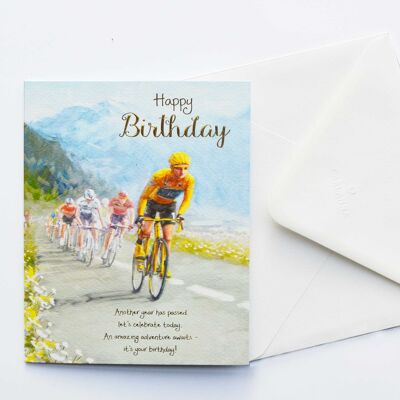 Worte der Wärme Radfahren Geburtstagskarte