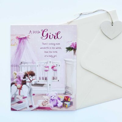 Parole di calore Baby Girl Card