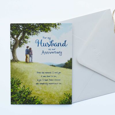 Words of Warmth Husband Anniversary Card