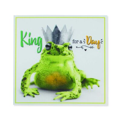 Ein Farbklecks 3D-Karten König für einen Tag
