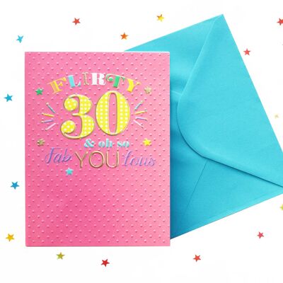 Bright & Bold - 30th Birthday Card