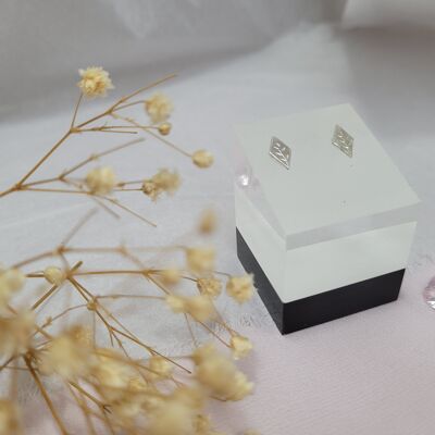 Diamond Rose Studs