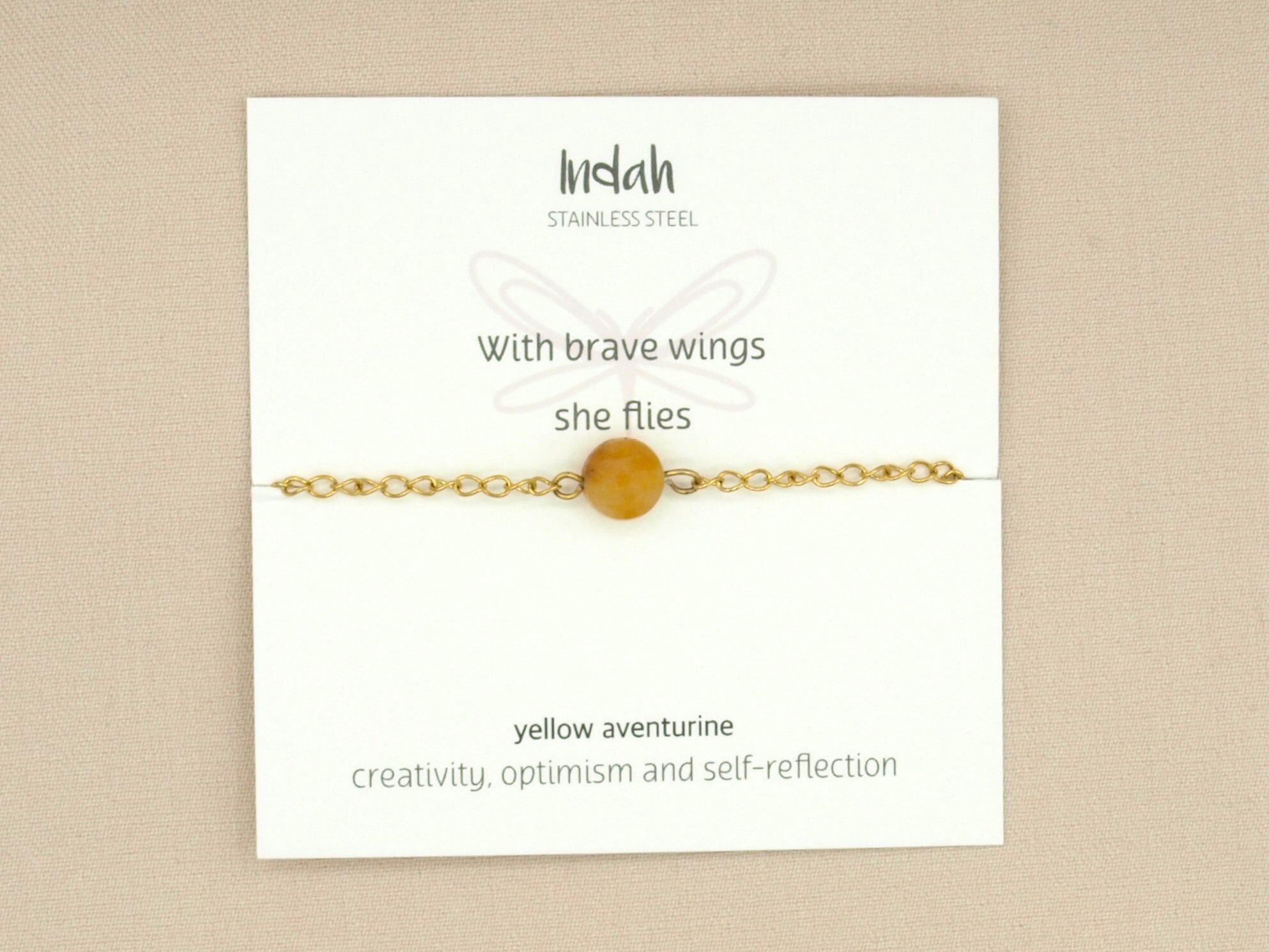 Bracciale rock, avventurina gialla, jasseron argento e oro