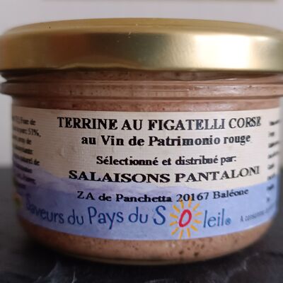 Terrine de figatelli Corse au vin de Patrimonio rouge de 85 g