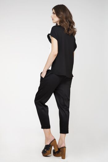 PANTALON À NOUER EN NOIR 4