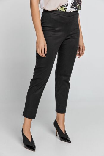 Pantalon Noir Coupe Slim Conquista Fashion 5