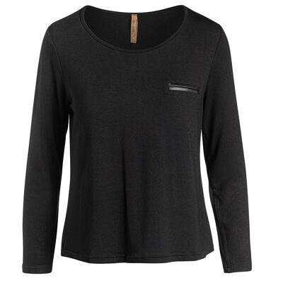 Jersey Pocket Detail Top