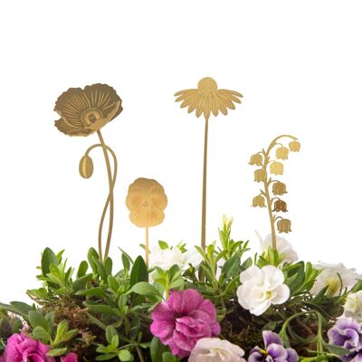 Bloom Garden in ottone, decorazioni floreali