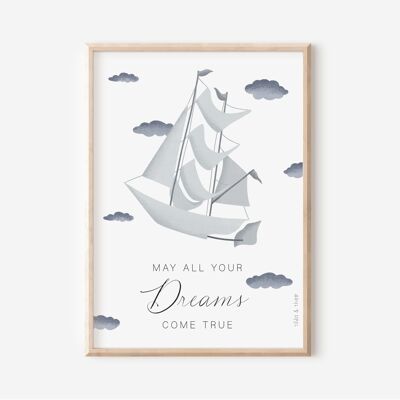 Poster children's room - Dream airship