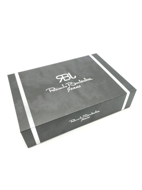 Gift box leather wallet + leather belt, for men, brand Renato Balestra, art. DK353-35.425