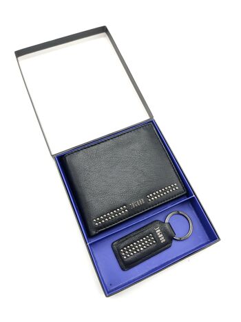 Prodotti Coffret cadeau portefeuille en cuir + porte-clés en cuir, pour homme, marque Jaguar, art. C3056-35.062 1