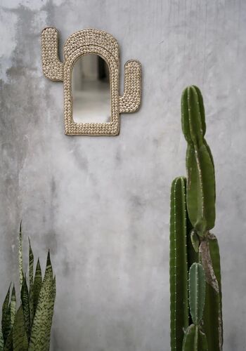Le Miroir Coquille de Cactus - Blanc 10