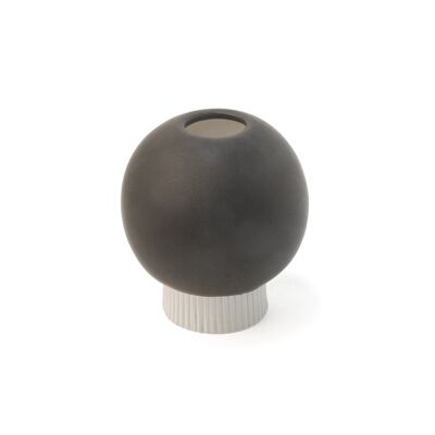 CERAMIC VASE SMALL BLACK BALL HF