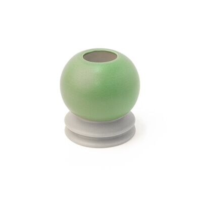 VASO CERAMICA PALLA MEDIA VERDE HF