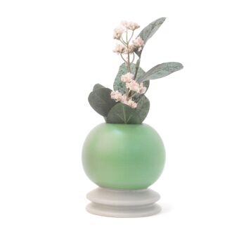 VASE CÉRAMIQUE MOYEN BOULE VERTE HF 2