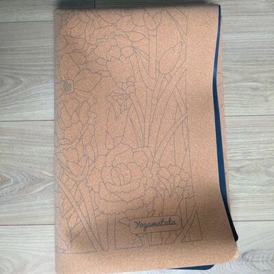 Tapis de yoga pliable "Paon"