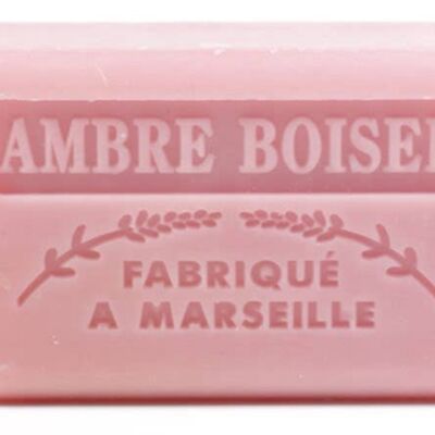 Savon de Marseille French handmade woody amber 125g savon soap Made In France