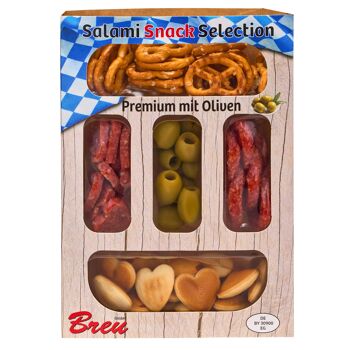 Salami Snack Selection Premium avec Olive 87g 1