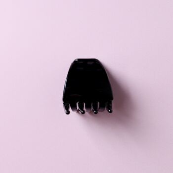 Petite barrette Cleo noire 2