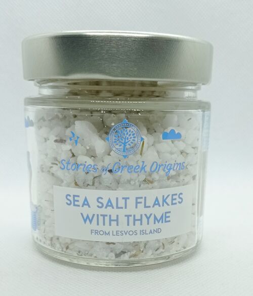 Stories of Greek Origins Sea Salt with Thyme from Lesvos island 220g