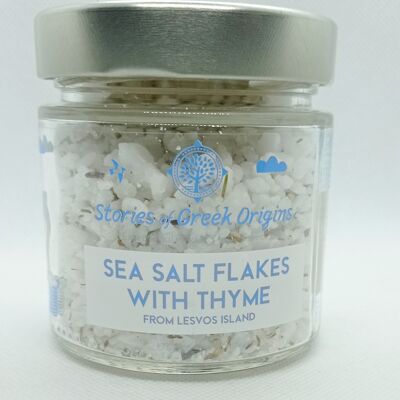 Stories of Greek Origins Sea Salt with Thyme from Lesvos island 220g