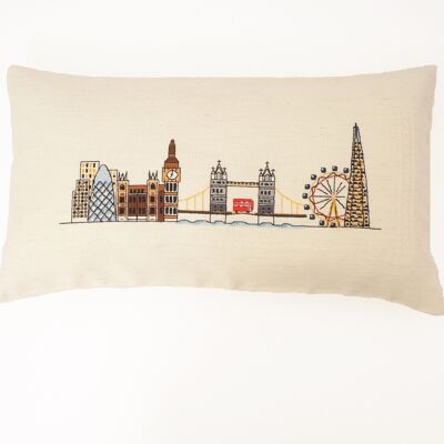 London Cross Stitch DIY Pillowcase Kit, 26 x 48 cm